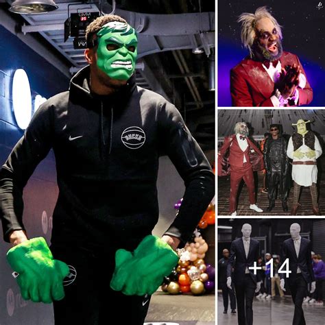 Athletes In Their Best Halloween Garb Giannis Antetokounmpo As The Hulk