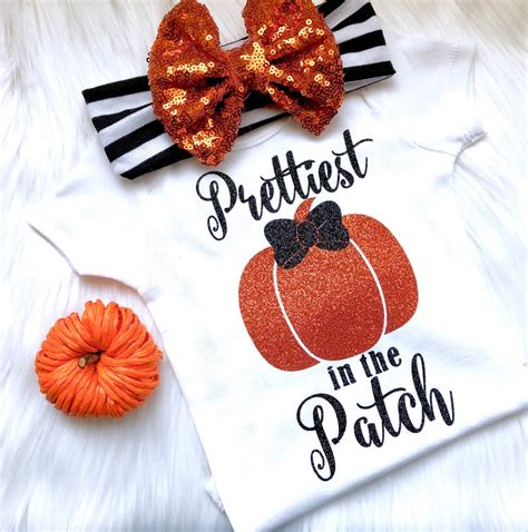 Girls Prettiest Pumpkin In The Patch Halloween Outfit Pumpkin Patch