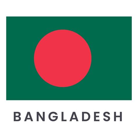 Premium Vector Bangladesh Flag Isolated On White Background