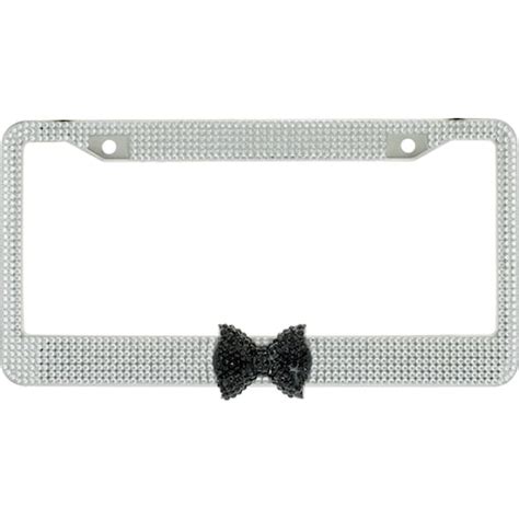 7 Rows Of Crystal Diamond Rhinestone Bling License Plate Frame Etsy