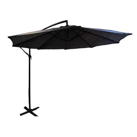 Henryka 10 Ft Cantilever Patio Umbrella In Black The Home Depot Canada