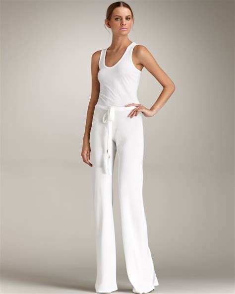 Lyst Emilio Pucci Drawstringwaist Silk Pants In White