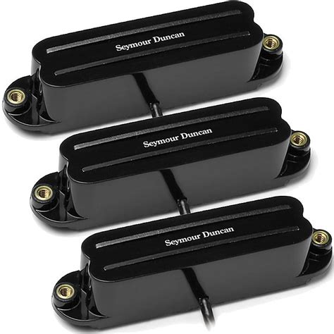 Seymour Duncan SHR 1 Hot Rails For Strat Pickup Set Black Reverb