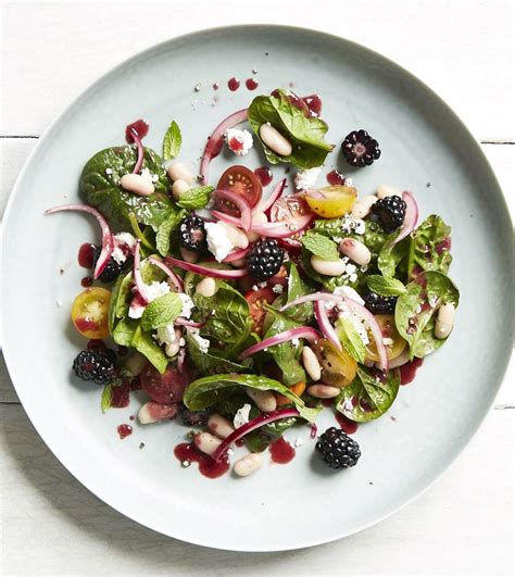 Spinach Salad With Warm Blackberry Vinaigrette Recipe Spinach Salad