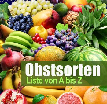 Obstsorten Liste Von A Z Kochenohne