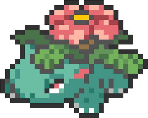 Download Main Image Pixel Art Pokemon Venusaur Png Image With No