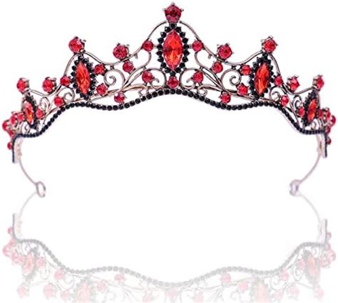 Couronne Bandeau Cheveux Strass Bandeau De Mariage Avec Rouge Strass