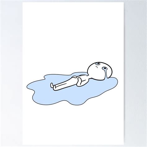 "I am Fine Crying Meme" Poster for Sale by muzartique | Redbubble