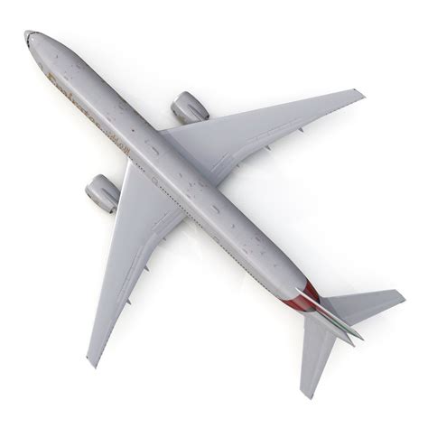 Boeing 777 300 Emirates Airlines 3D Modell 129 3ds C4d Fbx Ma