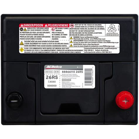 ACDelco Advantage Battery BCI Group Size 26R 550 CCA 26RS