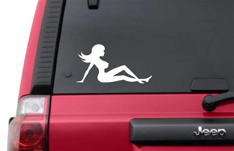 Mud Flap Woman Sticker Funny Window Vinyl Decal Joke Mudflap Sexy