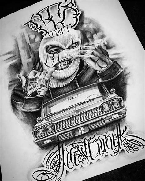 Gangster Chicano Drawings