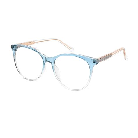 Alvera - Round Blue Glasses for Women - EFE