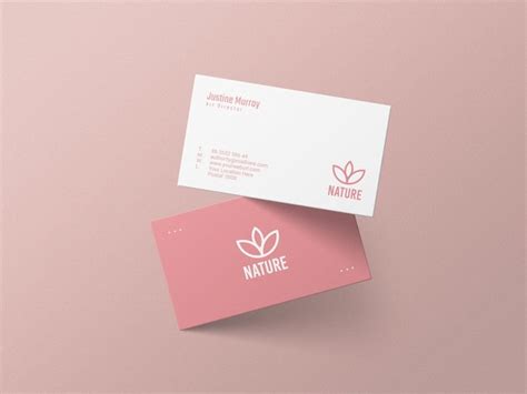 Premium PSD Minimal Business Card Mockup