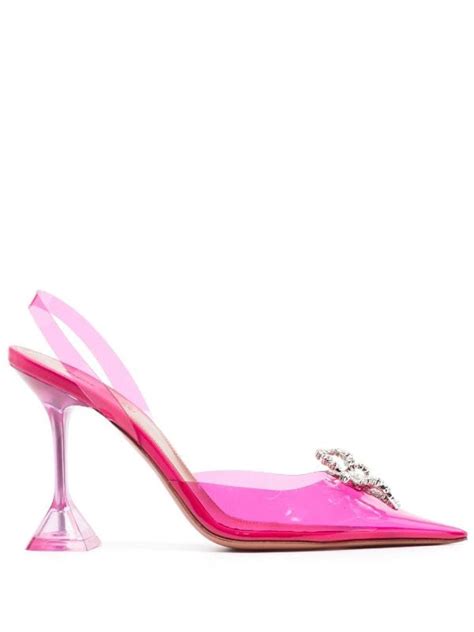 Rosie Crystal Embellished 105mm Pumps Amina Muaddi Eraldo GB