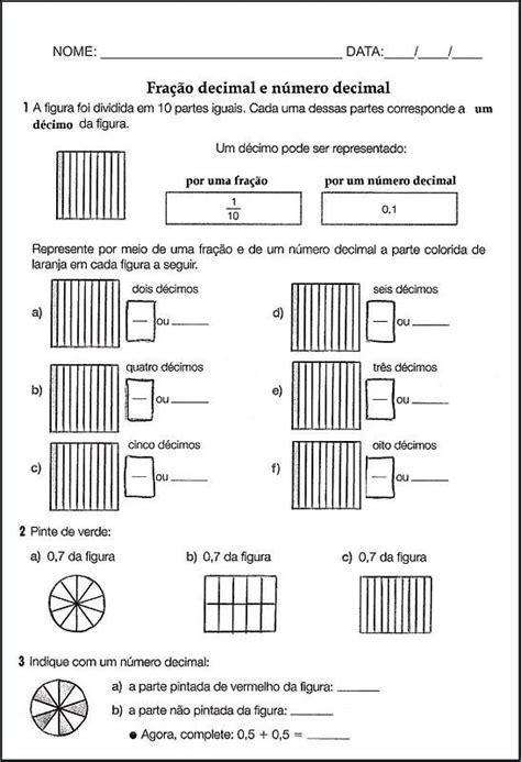 20 Atividades Com Números Decimais Para Imprimir Online Cursos Gratuitos Atividades Com