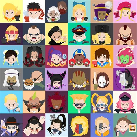 I Made 36 Street Fighter Iconsprofile Pictures Free To Use Them