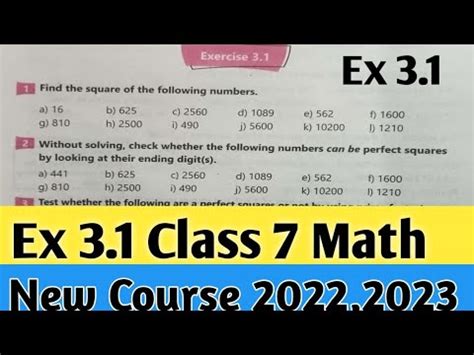 Exercise 3 1 Class 7 Math Kpk Textbook New Course 2022 Math 7 New