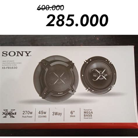 Jual Sony Xplod 3 Way Speaker Pintu 6 Inch Set Mega Bass Tm Original Shopee Indonesia