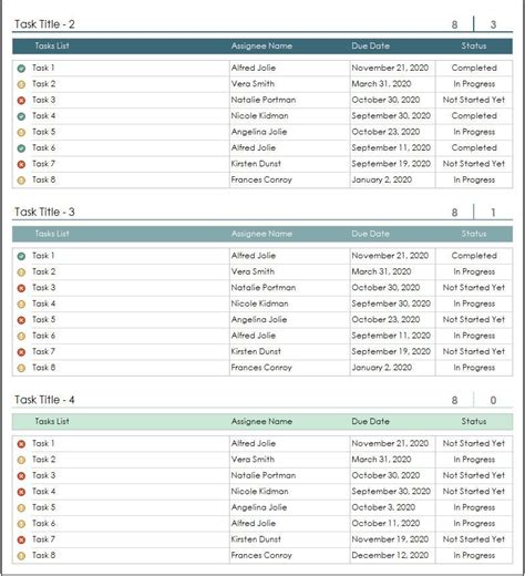 Team Goals & Objectives Planning Excel Template Planner Worksheet Excel ...