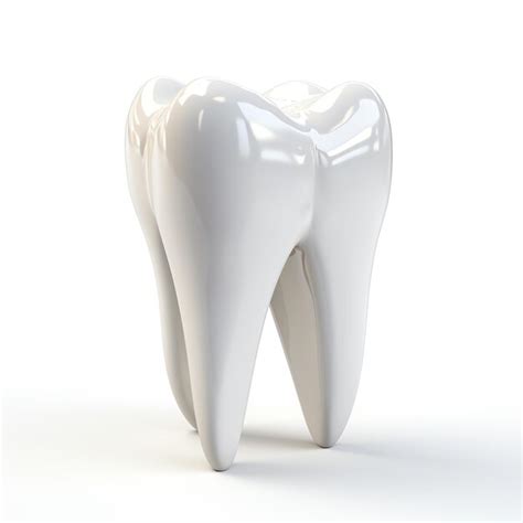 Premium AI Image | a white tooth with shiny white paint