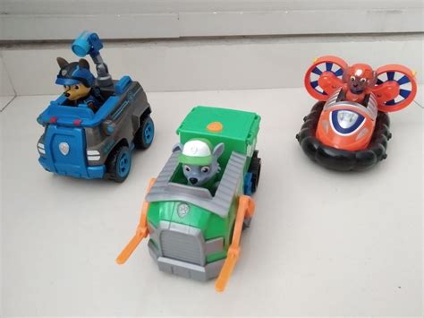 Paw patrol - Chase Zuma Rocky vehicles, Hobbies & Toys, Toys & Games on ...