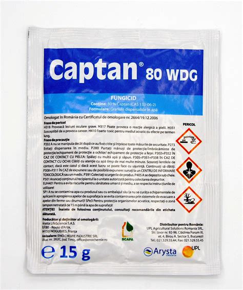 Fungicid CAPTAN 15 Gr Contact Agrosem