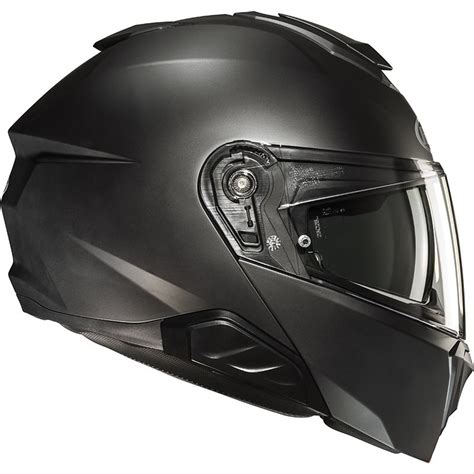 Casque I91 UNI SEMI FLAT BLACK HJC Noir MAXXESS FR Casque Modulable