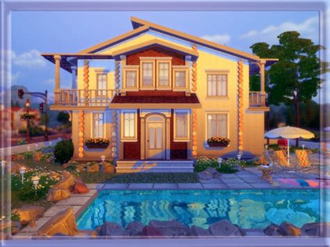 The Sims Resource: House 09 by Vidia • Sims 4 Downloads