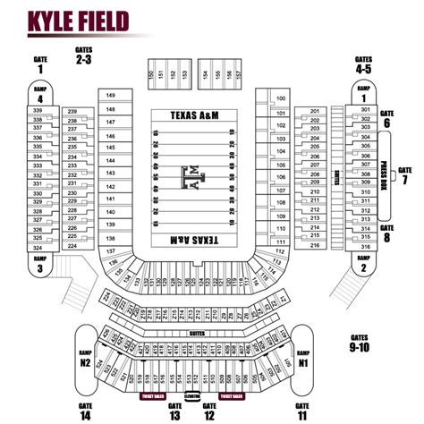 Sec Football Stadium Seating Charts College Gridirons