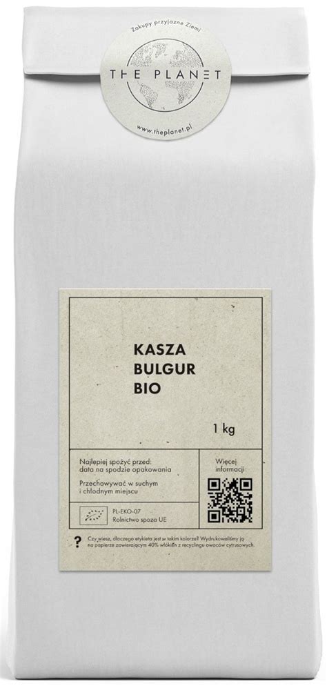 KASZA BULGUR BIO 1 Kg THE PLANET Inna Marka Sklep EMPIK