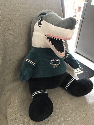 Sj Sharkie San Jose Sharks Mascot Stuffed Plush Inches Free