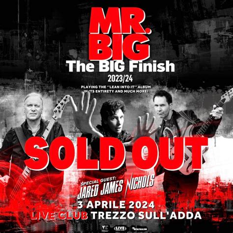 Mr Big La Data Al Live Club Di Trezzo Sold Out