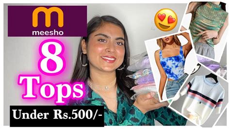 Meesho Top Haul Under Rs Meesho Latest Summer Top Haul Try On