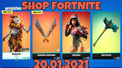 Sklep FORTNITE 20 Stycznia 2021 YouTube