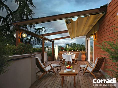 Pergotenda Pergola In Legno Con Copertura Scorrevole By Corradi