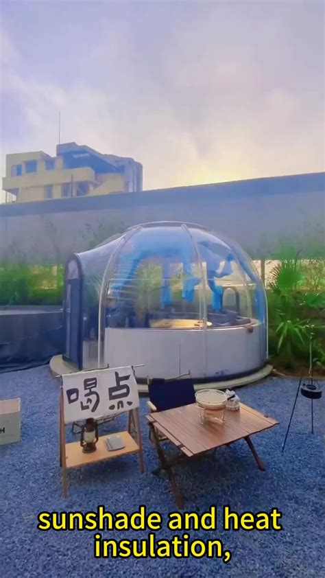 Outdoor Pc Dome Hotel Polycarbonate Dome Tent Waterproof Hotel Resort Glamping Bubble House