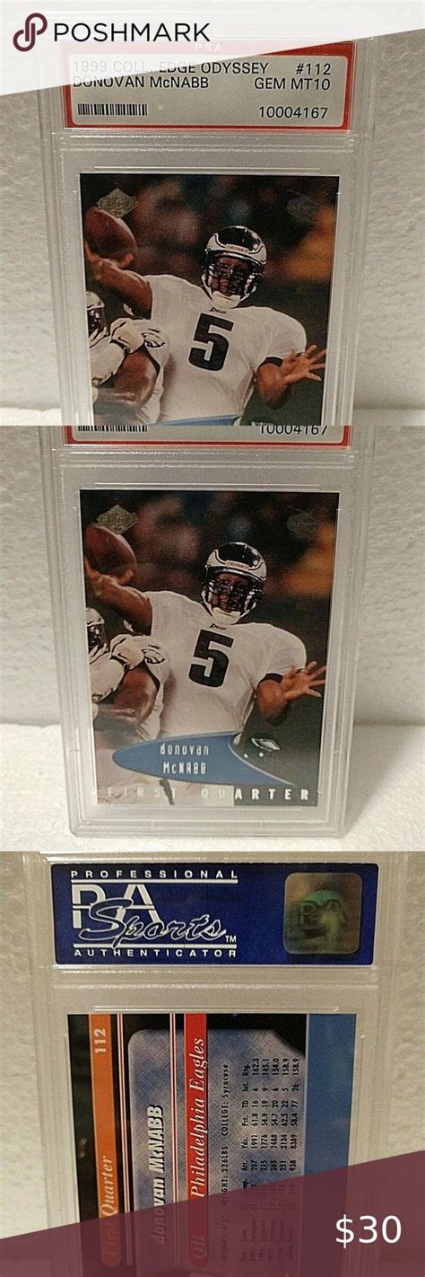 1999 Collector S Edge Odyssey DonoVan McNabb Card 112 PSA Graded Mint