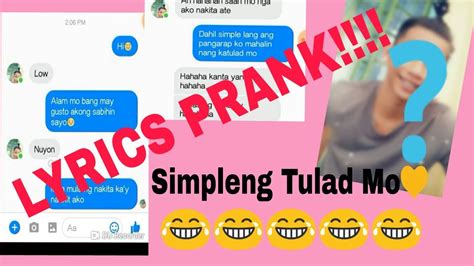 Simpleng Tulad Mo Ft Daniel Padilla Lyrics Prank Cherry Pobe