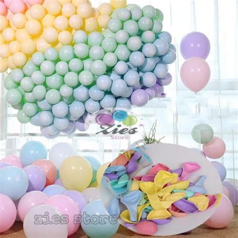 Jual Ready Terunik Balon Latex Macaron Balon Latex Pastel Per Pack