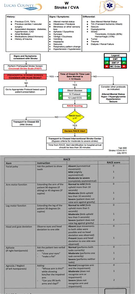 Lucas County Rapid Arterial OCclusion Evaluation RACE Alert Protocol