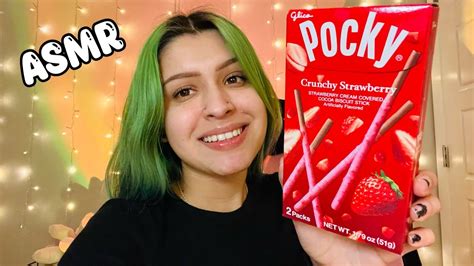 ASMR STRAWBERRY POCKY STICKS YouTube