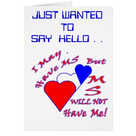 Ms Hello Note Card