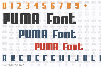 My Puma Font Download - Fonts4Free