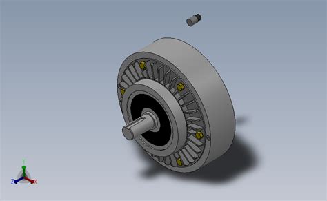 Fzy型单出轴、止口支撑、水冷磁粉制动器[fzy100] Solidworks 2018 模型图纸下载 懒石网