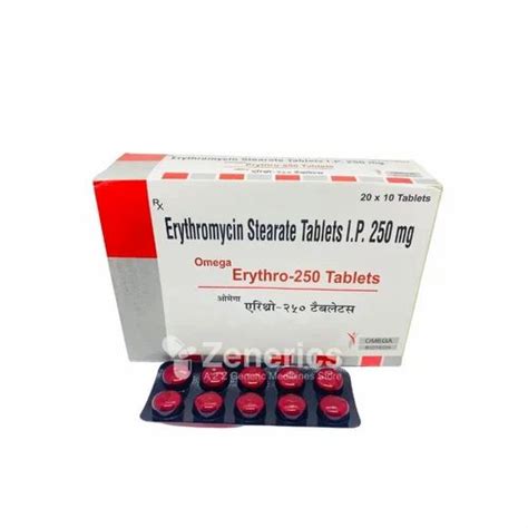 Erythromycin Tablets 250 Mg Treatment Anti Bacterial At Rs 600 Box In