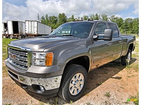 2013 Mocha Steel Metallic Gmc Sierra 2500hd Slt Crew Cab 4x4 81685302