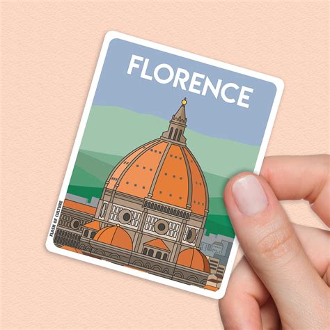 Florence Italy Sticker Florence Stickers Florence Italy Etsy