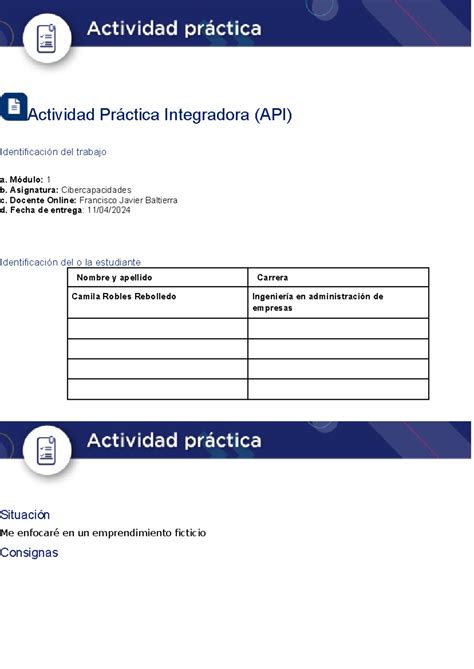 Cibercapacidades Actividad Pr Ctica Integradora Api