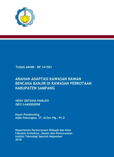 Arahan Adaptasi Kawasan Rawan Bencana Banjir Di Kawasan Perkotaan